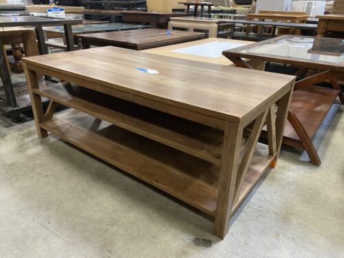 WALKER EDISON Farmhouse A-Frame Wooden Coffee Table