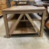 WALKER EDISON Farmhouse A-Frame Wooden Coffee Table