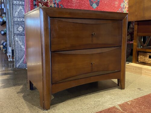 COASTER Dark Roast 2-Drawer Nighstand/Side Dresser