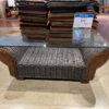 Dark Leaf Woven Glass Top Table