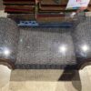 Dark Leaf Woven Glass Top Table