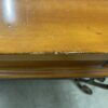 Paneled Wood Side Table w/ Metal Legs