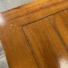 Paneled Wood Side Table w/ Metal Legs