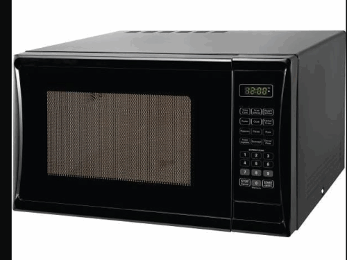 SEASONS Black Countertop Microwave Model #285656