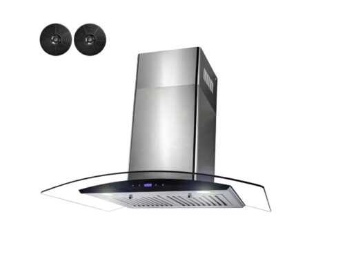 AKDY 30" Convertible Wall Mount Range Hood in Stainless Steel