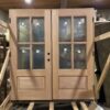 NEW! Mahogany 4 Lite Double Door 72" X 80" (Southcenter Store)