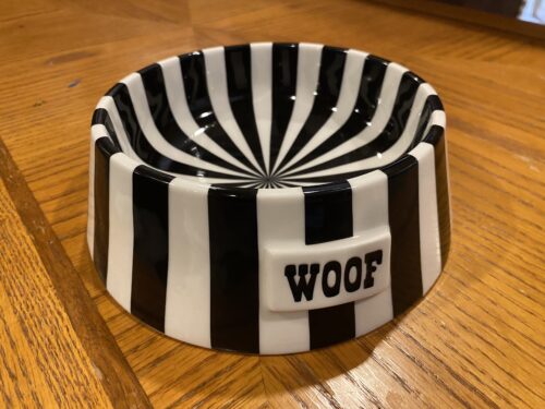 JONATHAN ADLER Hand-Painted Vice Woof Pet Bowl