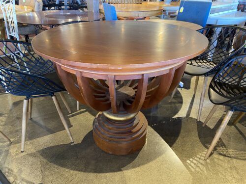 Unique Bowl Cage Pedestal Dining Table