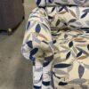 LA-Z-BOY Laural Blue and Gold Leaf Lean-Back Recliner