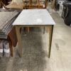 Marble Topped Golden Legged Tall Table