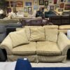 Golden Tan Corduroy Sofa