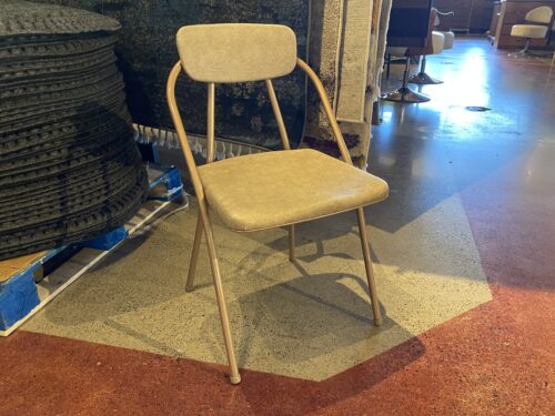 COSCO Vintage Skylaire Atomic Folding Chair, Fawn