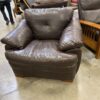 JCP Home Chocolate Wide Leather Armchair