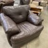 JCP Home Chocolate Wide Leather Armchair