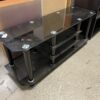 Black and Silver Glass Media Center