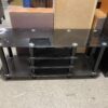 Black and Silver Glass Media Center