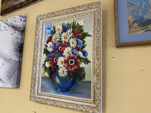 Marg Simonini Floral Vase Oil Painting