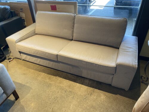 Contemporary Light Gray Fabric Sofa
