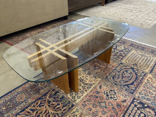 GUSTAVE GAARDE Trekanten Style Modular Coffee Table with Glass top