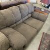 Dark Brown Fabric Loveseat