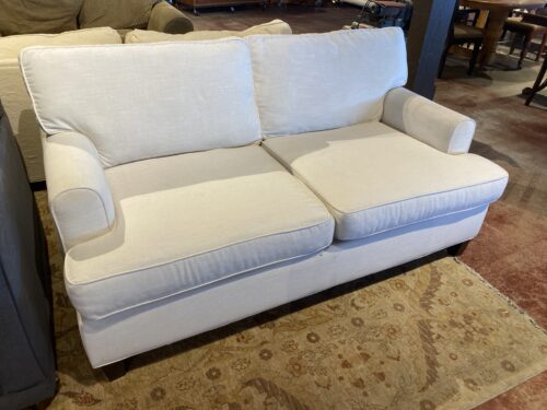 Straight Lines White Couch