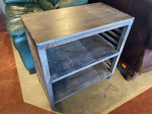Rustic Wood Short Bookcase