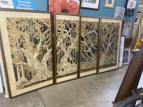 Tree 4 Panel Large Wall Art Set