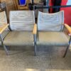 Contemporary 4-Chair Tandem Bench