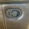 Large Brown Leather Recliner Chair