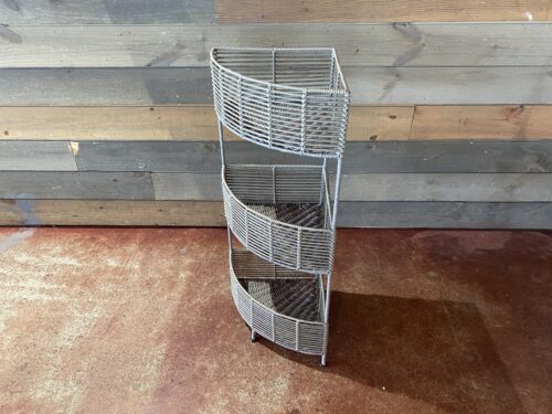 Three Tier Corner Basket Shelf