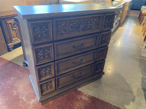 Gothic Inspired 4 Drawer Dresser