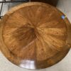 Circular End Table w/ Flower Wood Grain