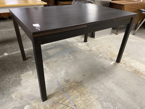 Rectangular Black Extendable Dining Table