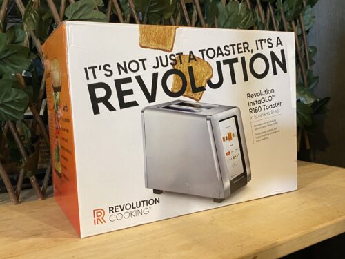 REVOLUTION COOKING NEW! InstaGLO Stainless Steel Toaster  Model #R180