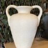 Beige 2-Handle Décor Vase