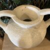 Beige 2-Handle Décor Vase