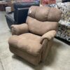 Ultra Plush Light Brown Manual Recliner