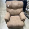 Ultra Plush Light Brown Manual Recliner