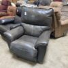 LA-Z-BOY Deep Grey Leather Rocking Manual Recliner