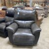 LA-Z-BOY Deep Grey Leather Rocking Manual Recliner