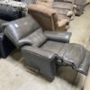 LA-Z-BOY Deep Grey Leather Rocking Manual Recliner