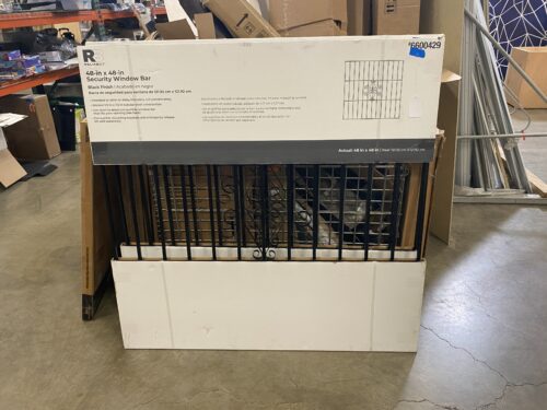 RELIABILT 4 x 4 Black Metal Window Security Bar
