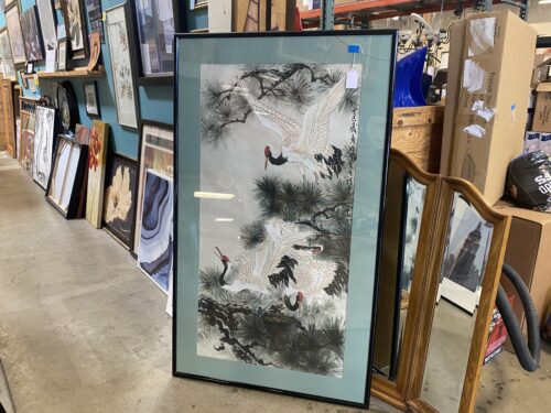 "Flock Of Herons" Japanese Style Art Print
