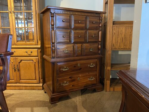 Stately 5-Drawer Dresser w/ Faux Keyholes