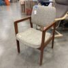 Mid Century Brown and Grey Accent Chair