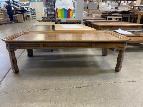 Low Rider Burl Topped Coffee Table