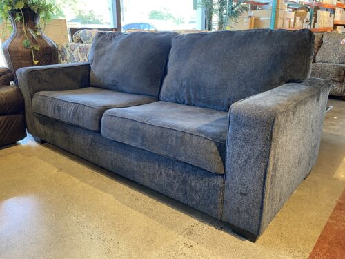ASHLEY Boxy Modern Blue-Grey 3-Seater Sofa