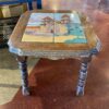 Vintage Castle Painted Tile Top Table
