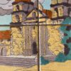 Vintage Castle Painted Tile Top Table