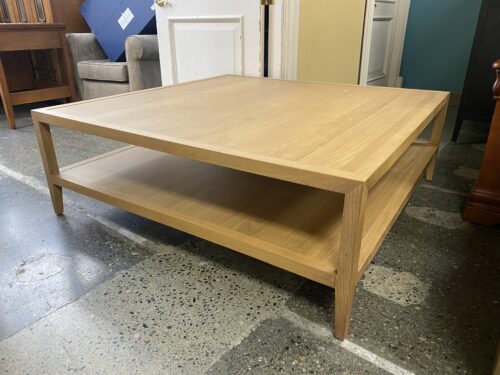 RESTORATION HARDWARE French Contemporary Square Coffee Table